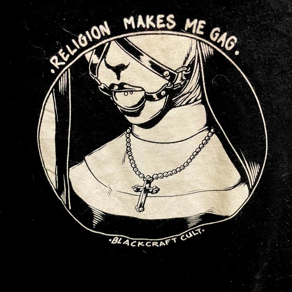 religion makes me gag hoodie